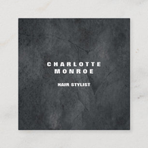 Linen Moderne Minimalistische Berufliche Grauwand Quadratische Visitenkarte