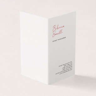 Linen Moderne Minimalistische Berufliche Kalligrap Visitenkarten