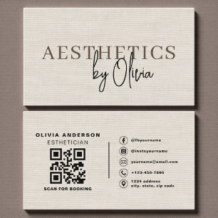 Linen-Neutral-Skincare-Esthetiker-QR-Code  Visitenkarte