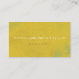 Linen Watercolor Art Gelb Farbe Farbe Visitenkarte