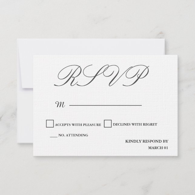 Linenreaktion Antwort Moderne Schlichte Minimalist (Vorderseite)