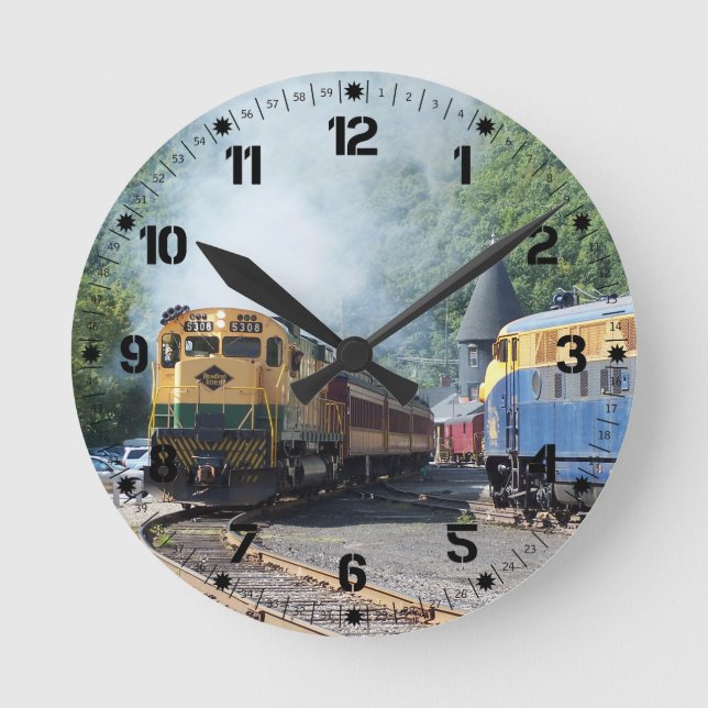 Lines ALCO C-630 #5308       Runde Wanduhr (Vorderseite)