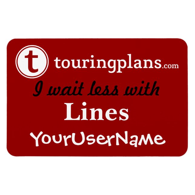 Lines Car & Resort Door Magnet (rot) (Horizontal)