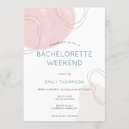 Lines Itinerary Junggeselinnen-Abschied Einladung