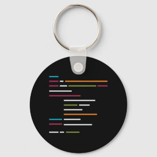 Lines of Code on Dark Mode for Programming Lovers Schlüsselanhänger