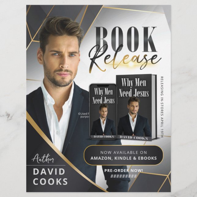 Lines: Smoky Gray & Gold Lines - Veröffentlichung Flyer (Vorne)