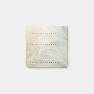 Lines Soft Colors Abstraktes Blumenmuster Post-it Klebezettel