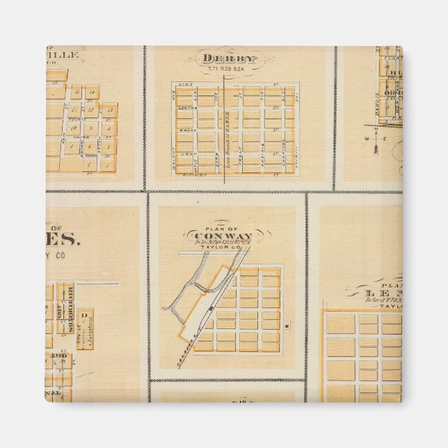 Lineville, Derby, Glidden, Ames, Conway Magnet (Vorne)