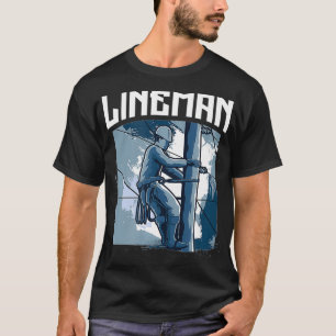 Lineworker Electric Lineman Design für einen Power T-Shirt