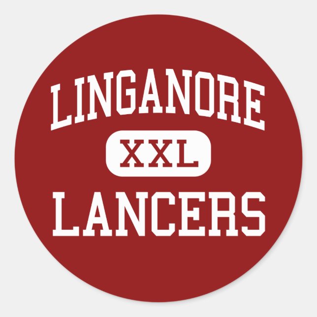 Linganore - Lancers - Hoch - Frederick Maryland Runder Aufkleber (Vorderseite)