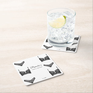 Lingerie Brautparty Bachelorette Panty Pattern Rechteckiger Pappuntersetzer