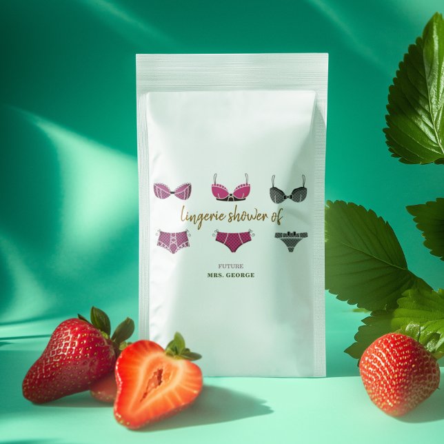Lingerie Brautparty Geschenktütchen (A lovely touch for lingerie shower favors)