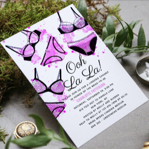 Lingerie Brautparty Panty Junggeselinnen-Abschied  Einladung