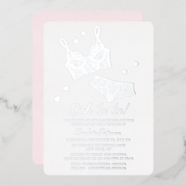 Lingerie Brautparty Panty Junggeselinnen-Abschied Folieneinladung