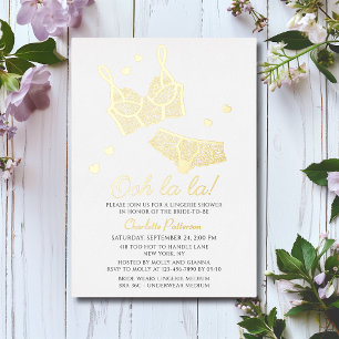 Lingerie Brautparty Panty Junggeselinnen-Abschied Folieneinladung