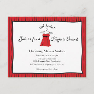 Lingerie Bridal Dusche Einladung