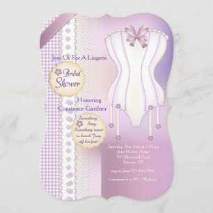 Lingerie Bridal Dusche Einladung