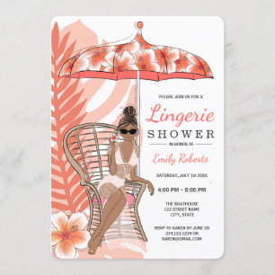 Lingerie-Dusche American Bride Einladung