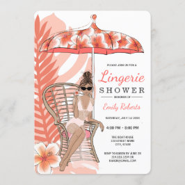 Lingerie Dusche Brünett Bridge Einladung