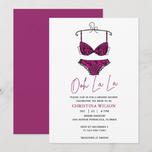 Lingerie-Dusche Einladung