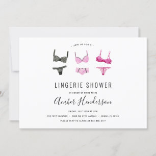 Lingerie-Dusche Einladung