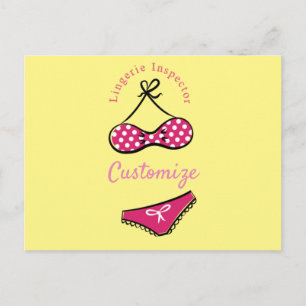 Lingerie Inspector Thunder_Cove Postkarte