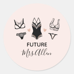 Lingerie Junggeselinnen-Abschied Stickers