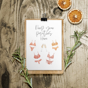 Lingerie lassen Sie Ihre Höschen hier modern Poster