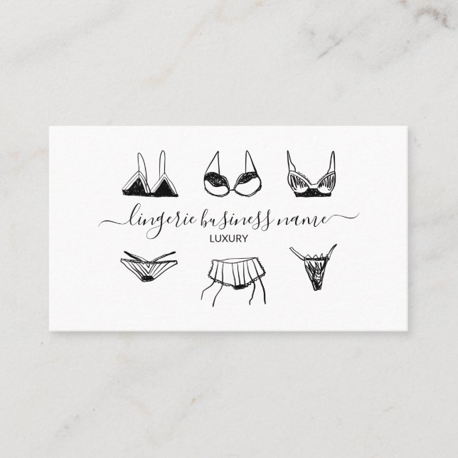 Lingerie Mode Visitenkarte (Vorderseite)