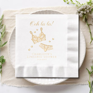 Lingerie Party Brautparty Junggeselinnen-Abschied Servietten Mit Folie