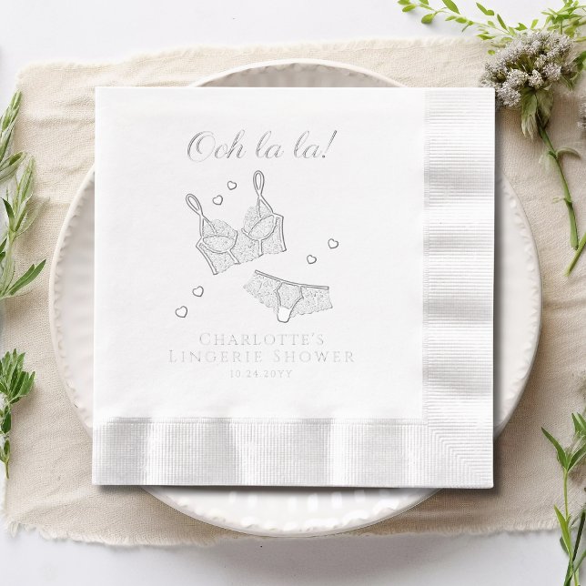 Lingerie Party Brautparty Junggeselinnen-Abschied Servietten Mit Folie (Von Creator hochgeladen)