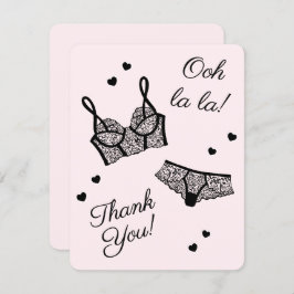 Lingerie Party Brautparty Panty Party Vielen Dank Feiertagskarte