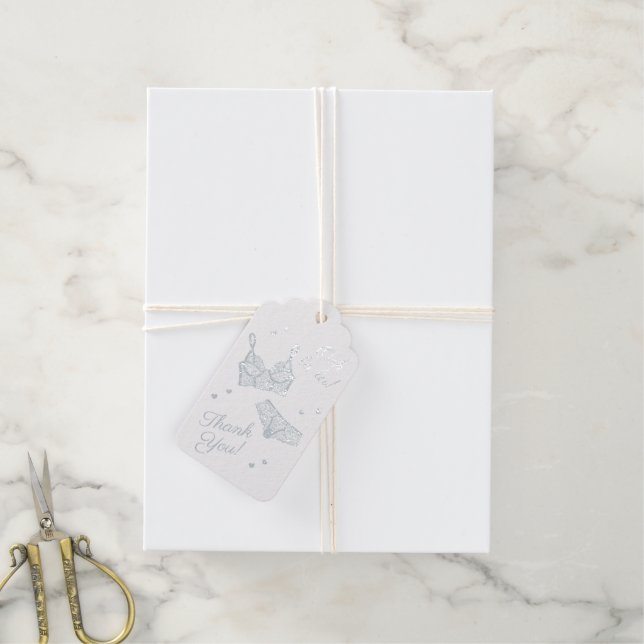 Lingerie Party Brautparty Panty Party Vielen Dank Geschenkanhänger (Mit Schnur)