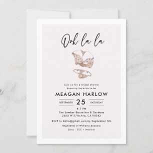 Lingerie Shower Hen Party Einladung