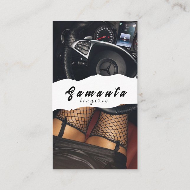 Lingerie-Visitenkarte Visitenkarte (Vorderseite)