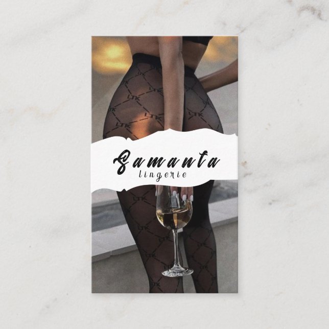 Lingerie-Visitenkarte Visitenkarte (Vorderseite)