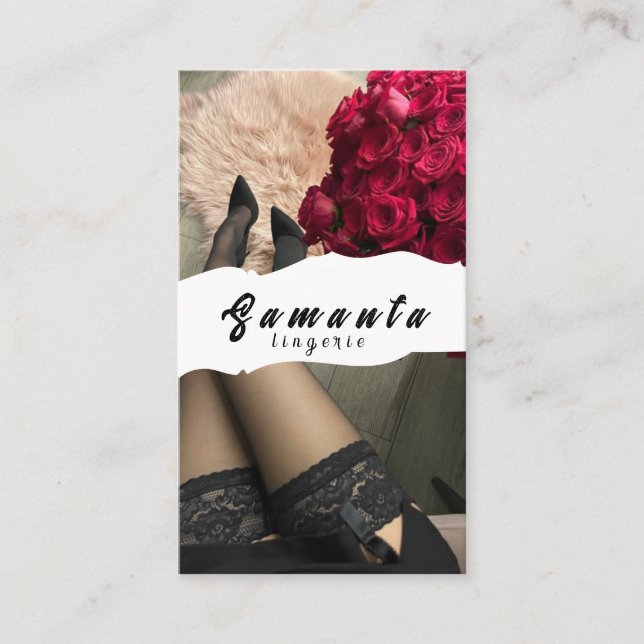 Lingerie-Visitenkarte Visitenkarte (Vorderseite)