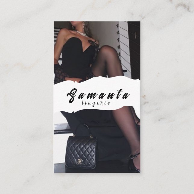Lingerie-Visitenkarte Visitenkarte (Vorderseite)