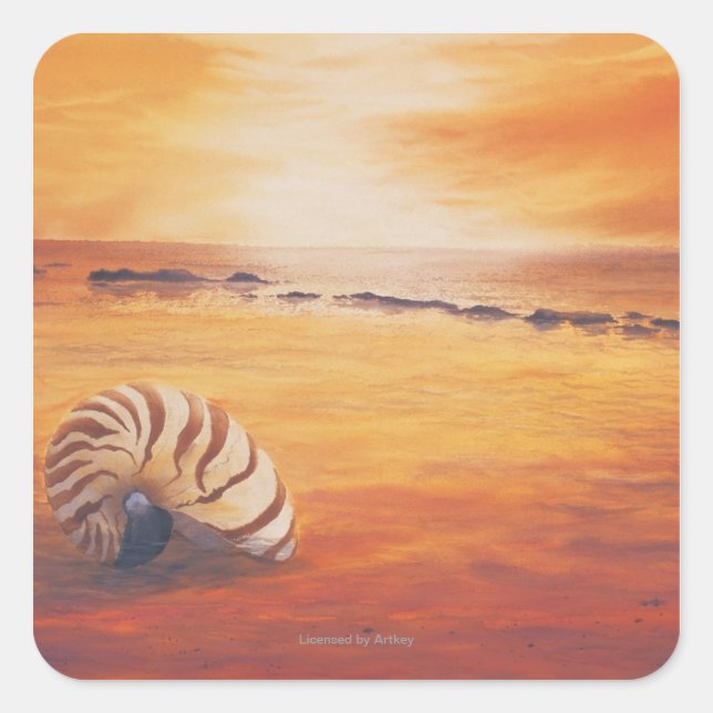 Lingering Quadratischer Aufkleber (Vorderseite)