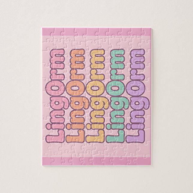Lingorm Kawaii-Blasenbuchstabe Puzzle (Vertikal)