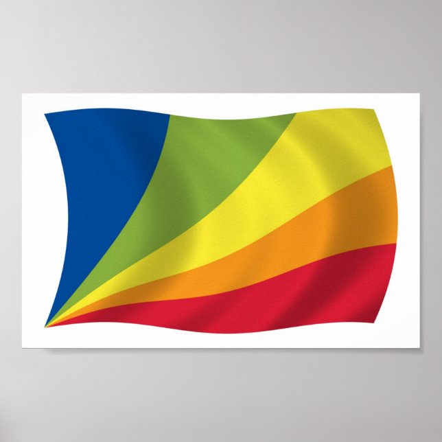 Lingua Franca Nova Flag Poster Print (Vorne)