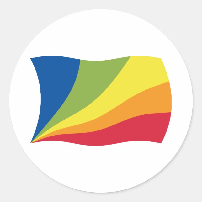 Lingua Franca Nova Flag Sticker (Vorderseite)