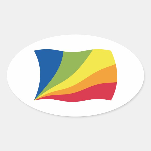 Lingua Franca Nova Flag Sticker (Vorderseite)