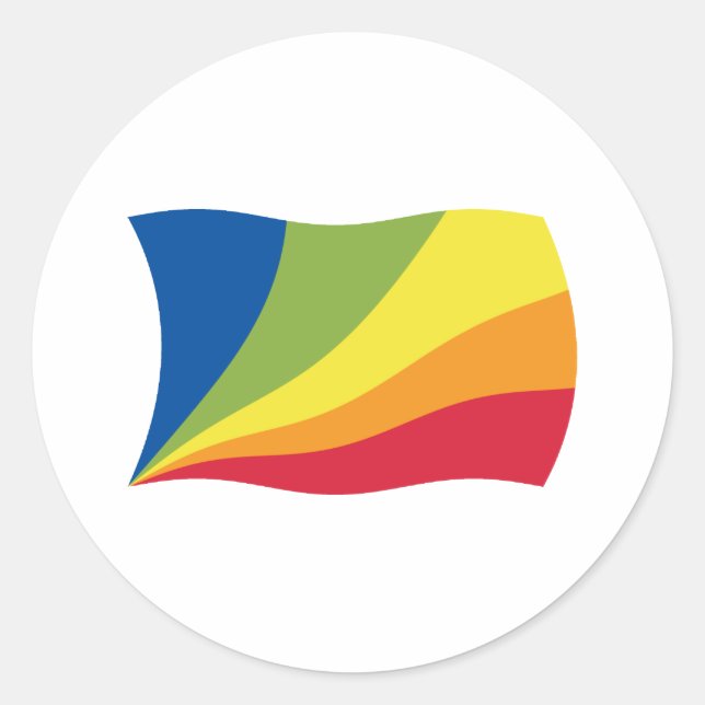 Lingua Franca Nova Flag Sticker (Vorderseite)