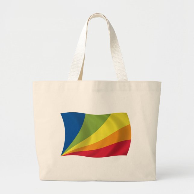 Lingua Franca Nova Flag Tote Bag Jumbo Stoffbeutel (Vorne)
