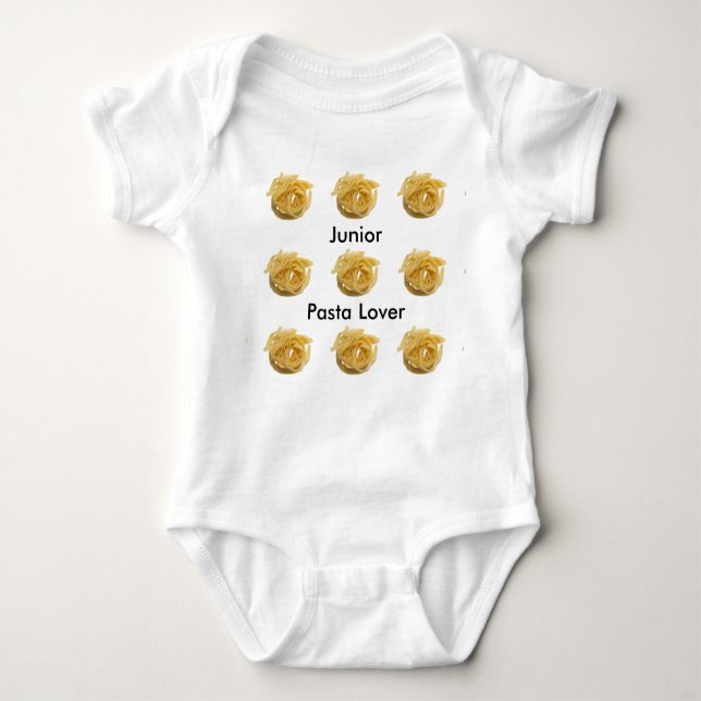Linguine Junior Pasta Lover Baby Strampler (Vorderseite)