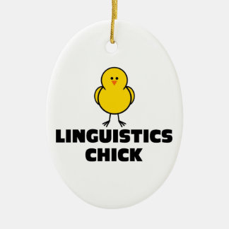 Linguistik-Küken Keramikornament