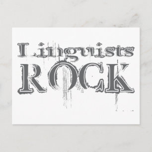 Linguists Rock Postkarte