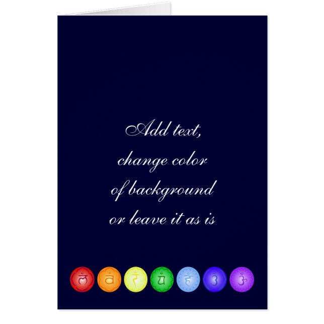 Linie 7 Chakras (Vorne)