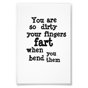 Linie Farty Fingers Fotodruck